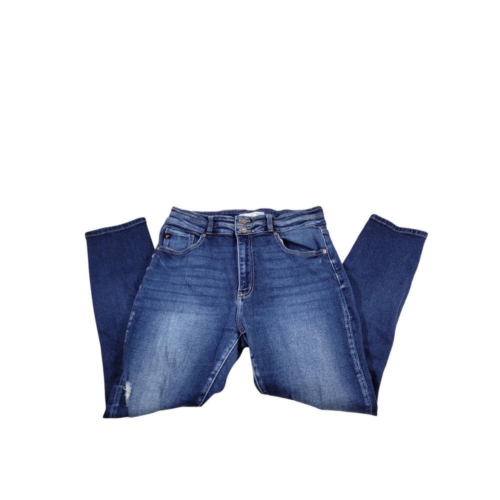 KanCan Skinny Jeans Womens 30 Blue Fair Distressed High Rise Destroyed 128035